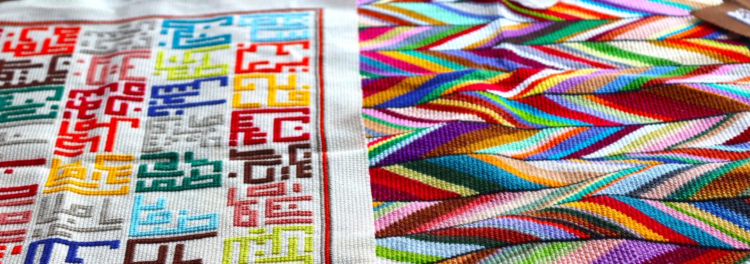 embroidery exhibition handcrafted Ayadi project funded by AICS