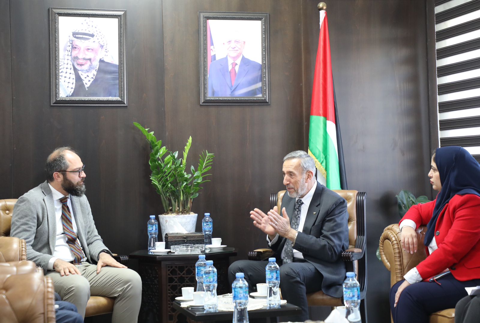 Minister of Justice Sharhabeel Al-Zaeem met with Mirko Triccoli, Director of the Italian Agency for Development Cooperation (AICS)