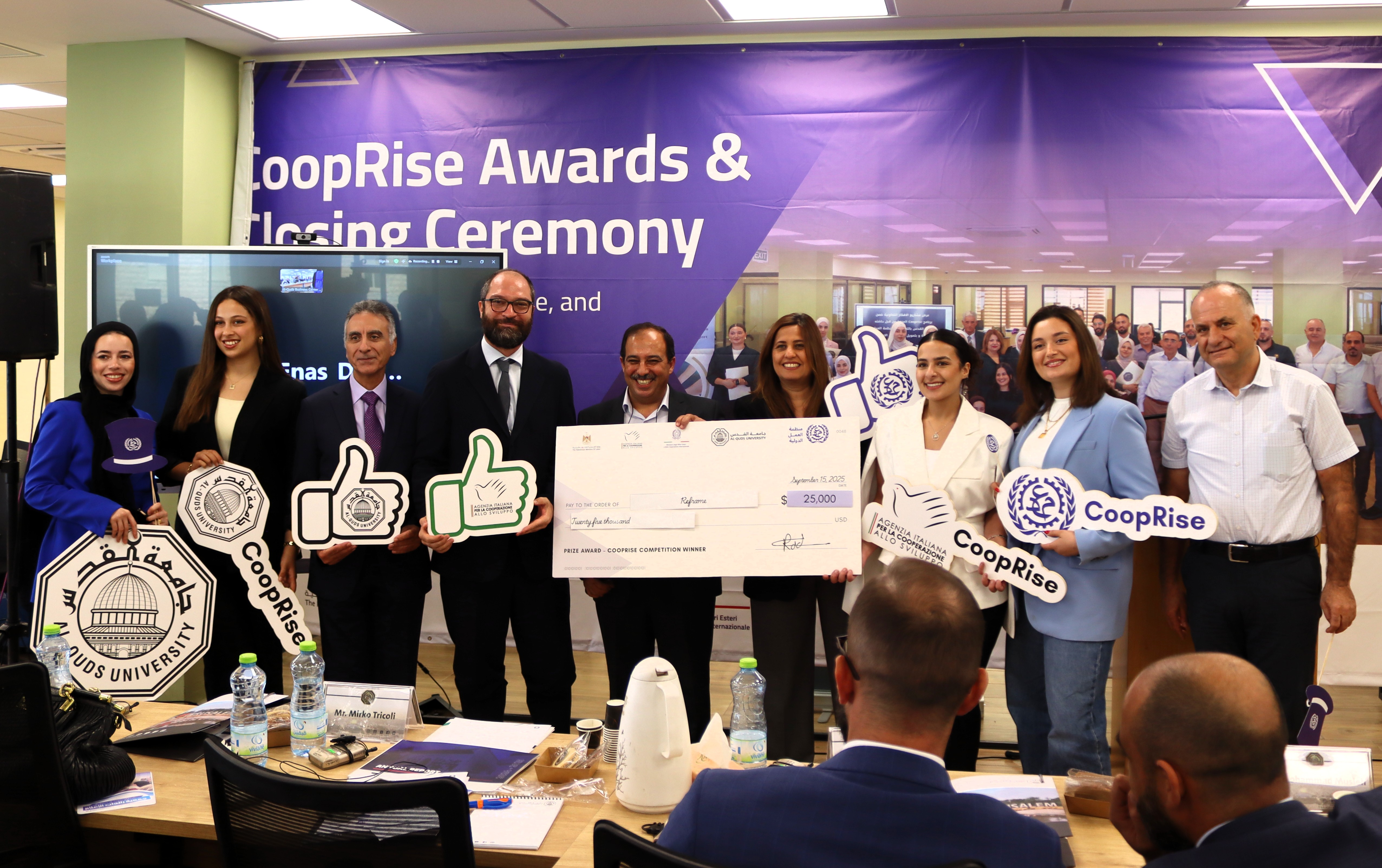 CoopRise Awards Ceremony Celebrates Youth-Led Cooperatives in Palestine